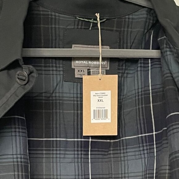 Royal Robbins Men’s 2XL Billy Goat II Canvas Jacket Brown Flannel Lined Coat - Picture 10 of 11